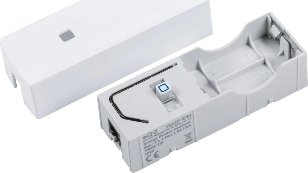 HomeMatic IP Homematic IP sąsaja skaitmeniniams elektros skaitikliams (HmIP-ESI-LED), matavimo prietaisui (baltas)
