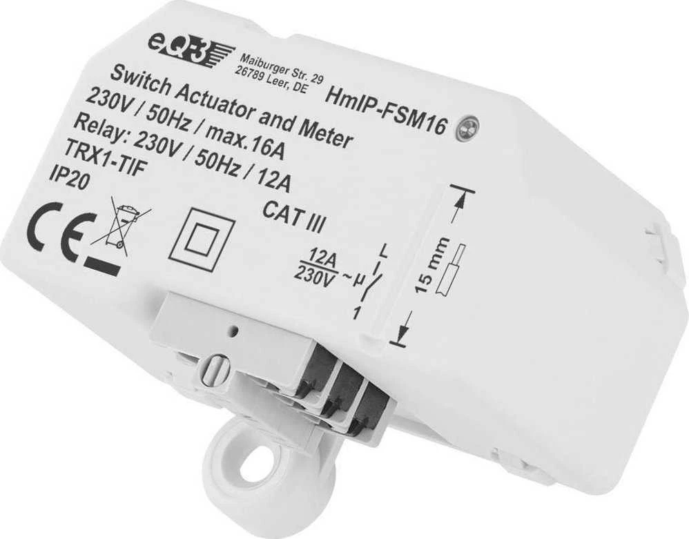 eQ-3 HomeMatic IP Homematic IP perjungimo matavimo pavara (16A) - montuojama į žemę
