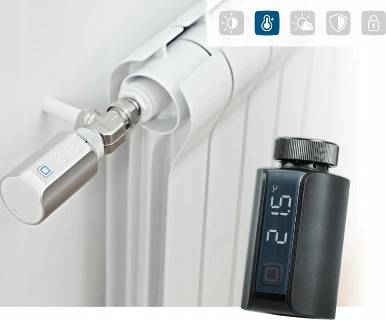 HomeMatic IP Homematic IP radiatoriaus termostatas Evo (HmIP-eTRV-EA), šildymo termostatas (antracitas)