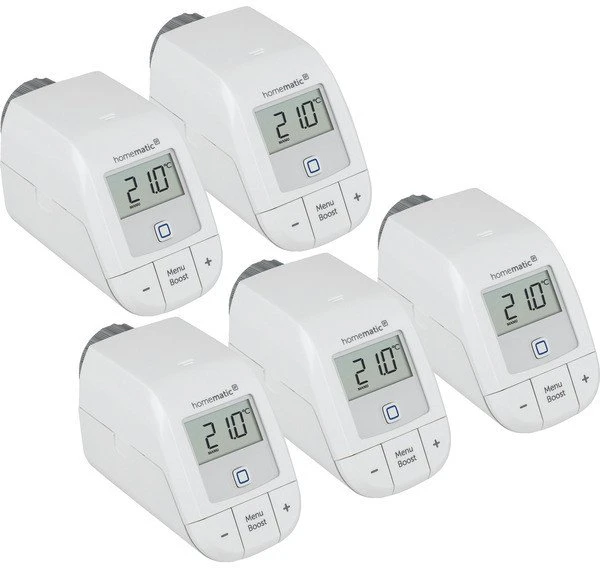 eQ-3 HomeMatic IP Homematic IP radiatoriaus termostatas – bazinis 5 vienetų rinkinys