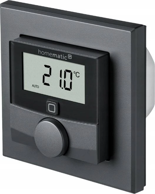 eQ-3 HomeMatic IP Homematic IP sieninis termostatas su perjungimo išėjimu (HmIP-BWTH-A) (antracitas, firminiam jungikliui 230V)