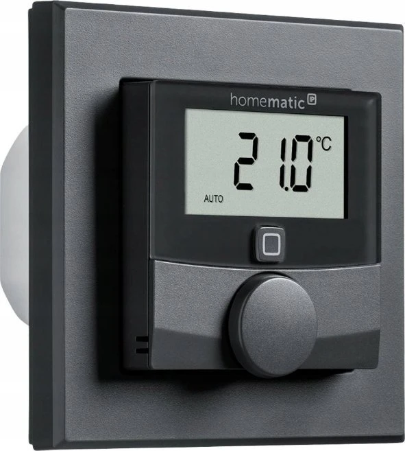 eQ-3 HomeMatic IP Homematic IP sieninis termostatas su perjungimo išėjimu (HmIP-BWTH-A) (antracitas, firminiam jungikliui 230V)