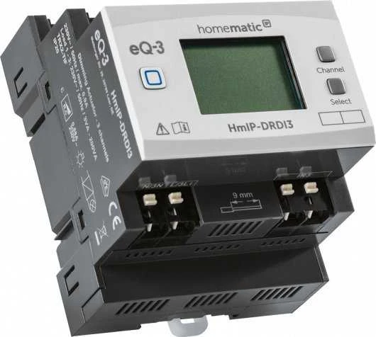 „HomeMatic IP“ pritemdymo pavara, montuojama ant DIN bėgelio – 3 padėčių