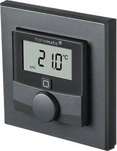 HomeMatic IP sieninis termostatas su drėgmės jutikliu (HmIP-WTH-A) (antracito spalvos)