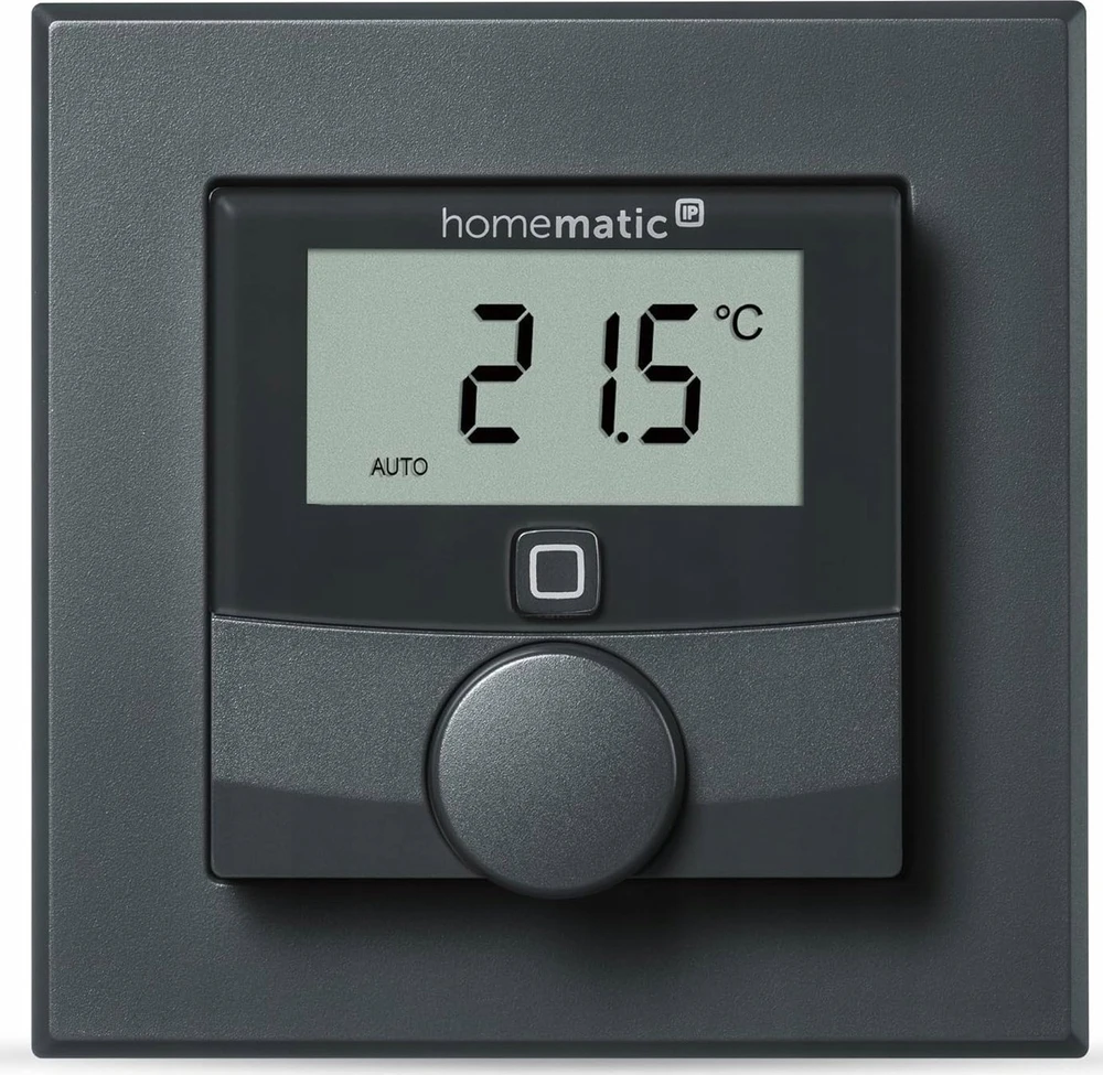 HomeMatic IP sieninis termostatas su drėgmės jutikliu (HmIP-WTH-A) (antracito spalvos)