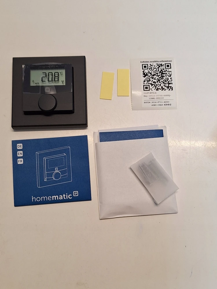 HomeMatic IP sieninis termostatas su drėgmės jutikliu (HmIP-WTH-A) (antracito spalvos)
