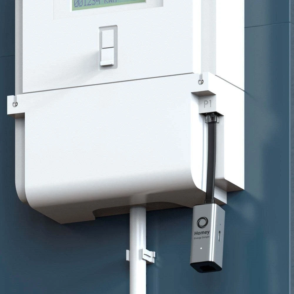 Homey Energy Dongle adapteris skirtas P1 suderinamiems energijos skaitikliams