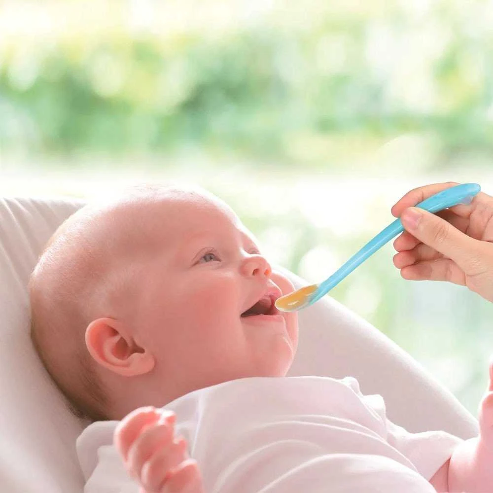Homla Akcija! Kidsme šaukštelis (2 vnt.) Aquamarine nuo 4 mėn. 140308 AQ