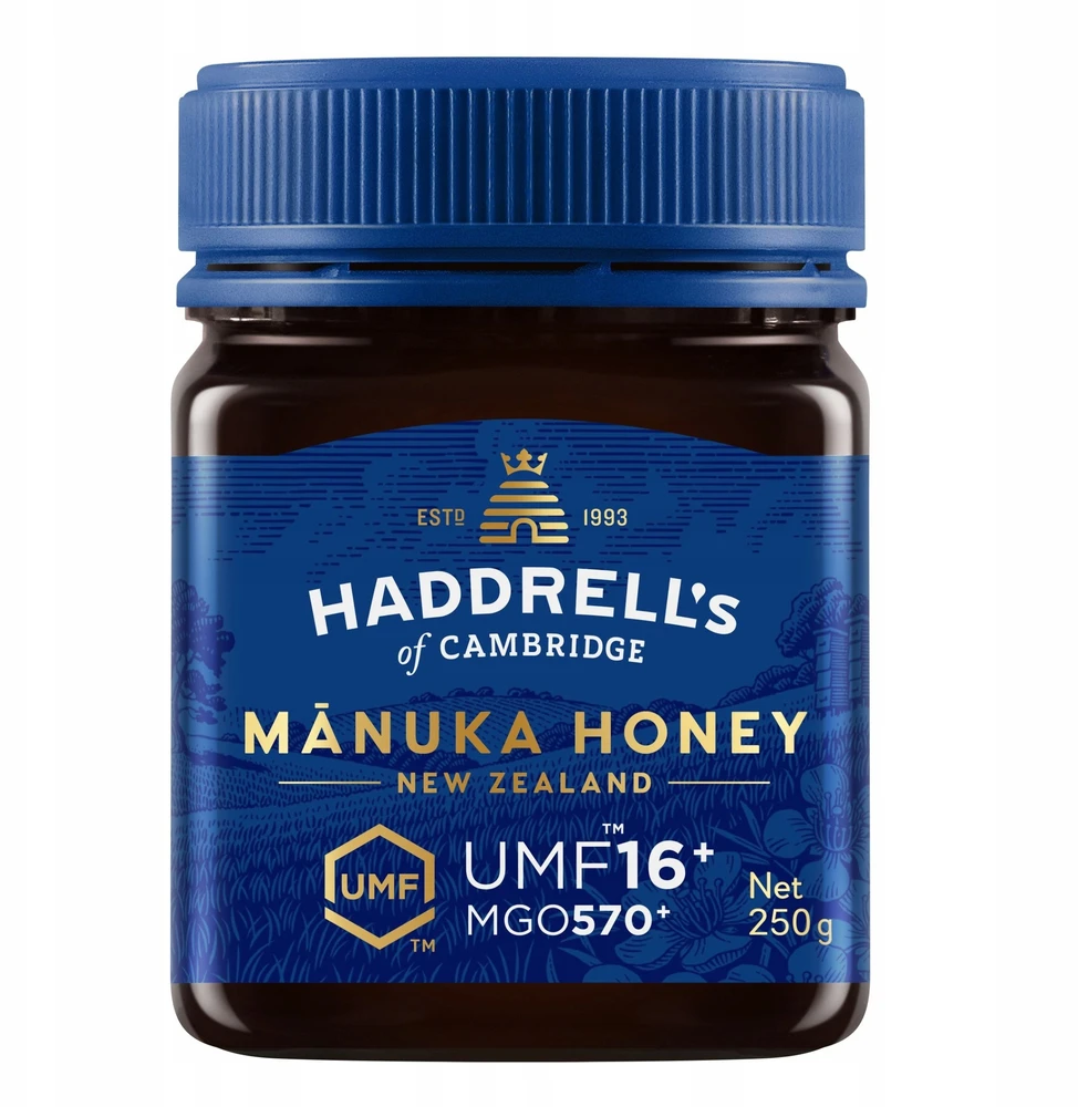 Honey New Zealand Haddrells Manuka medus UMF16+ MGO570+ 250g