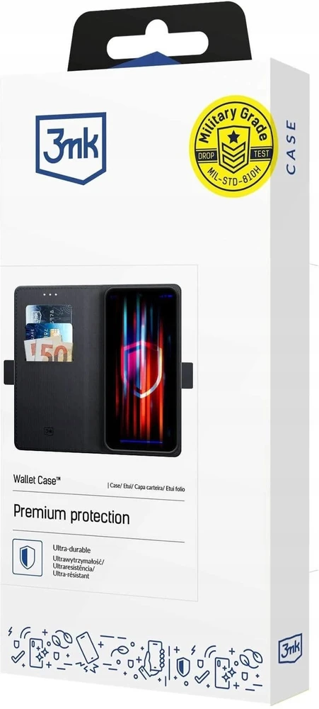 3Mk apsauga Honor X5C Plus 4G - 3mk piniginės dėklas