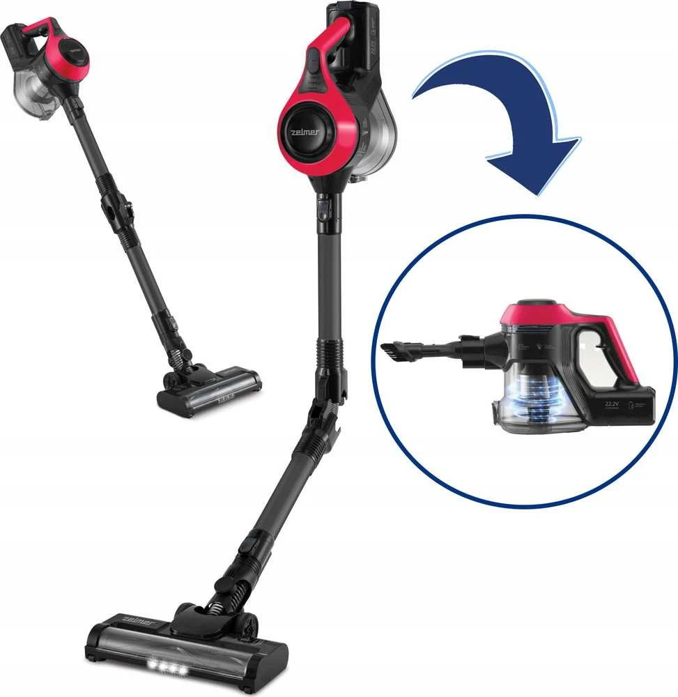 Dulkių siurblys Zelmer ZSVC511DF Piotr Cordless hoover Juodas, Raudona