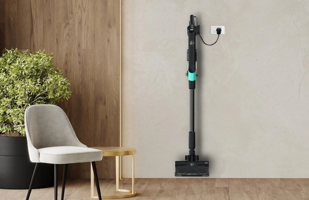 Dulkių siurblys Hoover HF2 naminių gyvūnėlių juoda/turkio spalvos