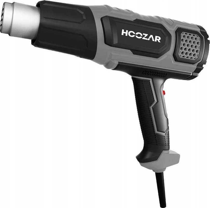 HOOZAR 2000 W karšto oro pistoletas su reguliavimu, priedais ir LCD ekranu
