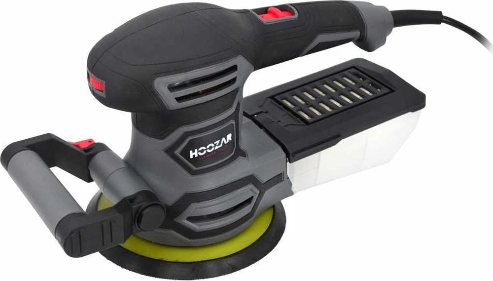 HOOZAR šlifuoklis ekscentrinis 150mm 450W Z RĄCZKĄ