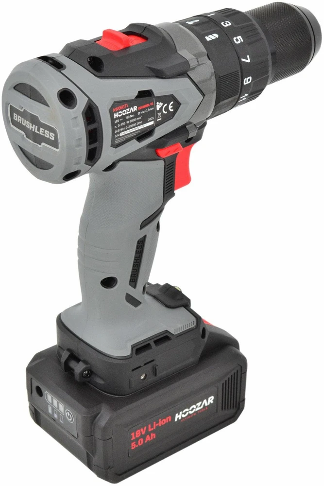 HOOZAR SMŪGINIS SUKTUVAS 18V 1×5.0Ah 80Nm CDH80BL-T1