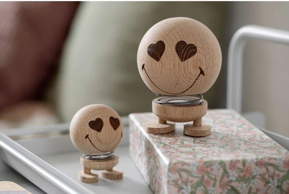 Hoptimist figūrėlė „Smiley Love S“ Raw Oak 29603