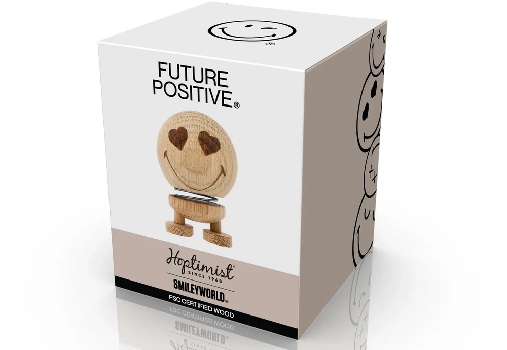 Hoptimist figūrėlė „Smiley Love S“ Raw Oak 29603