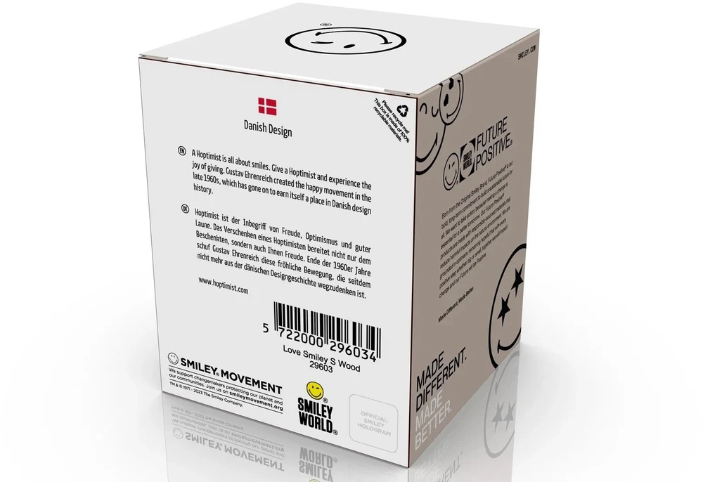 Hoptimist figūrėlė „Smiley Love S“ Raw Oak 29603