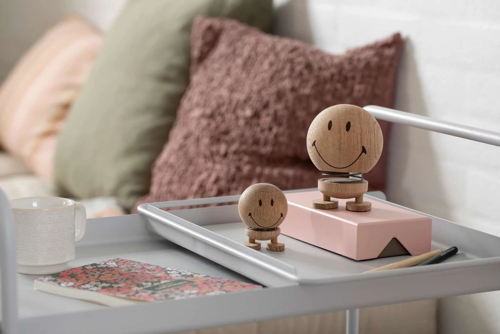 Hoptimist figūrėlė „Smiley M“ Raw Oak 29599