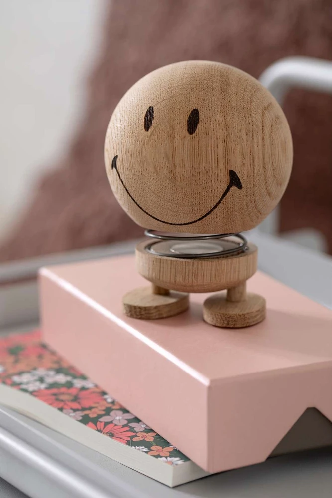 Hoptimist figūrėlė „Smiley M“ Raw Oak 29599