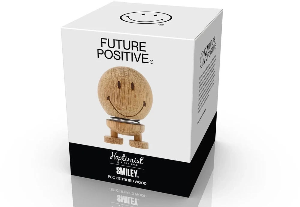 Hoptimist figūrėlė „Smiley S“ Raw Oak 29598