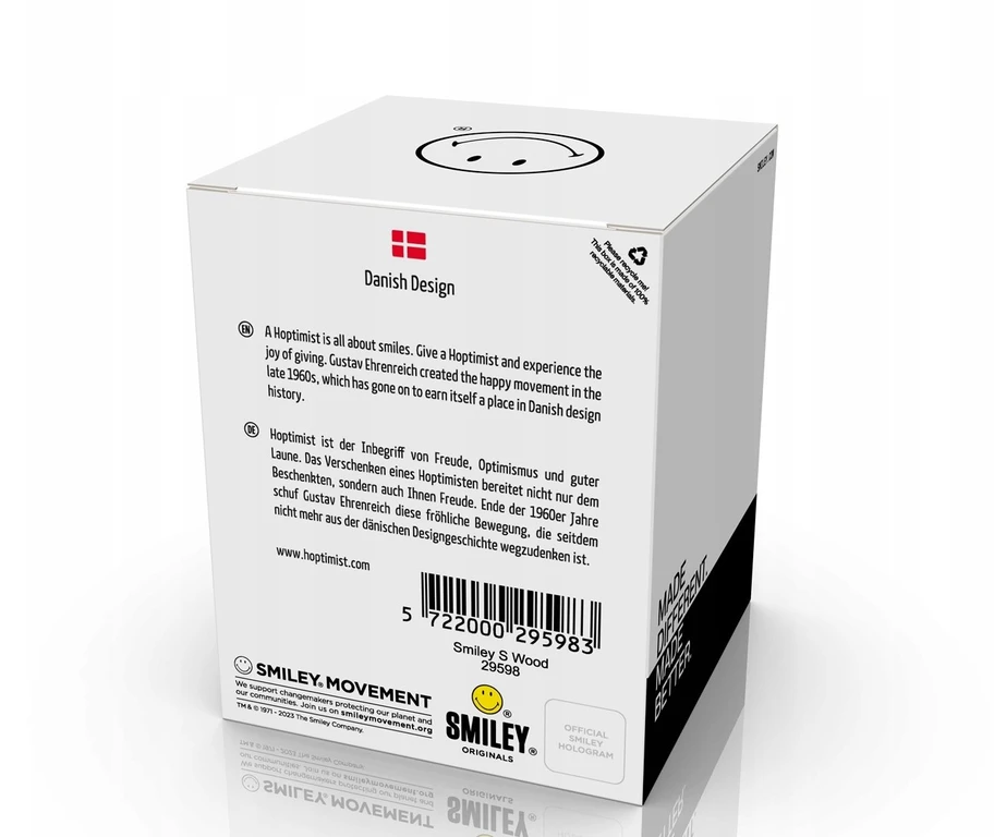 Hoptimist figūrėlė „Smiley S“ Raw Oak 29598