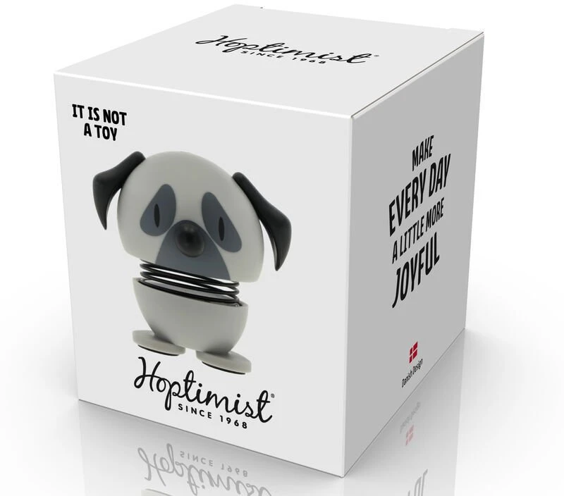 Hoptimist figūrėlė Pug XS pilka 38289