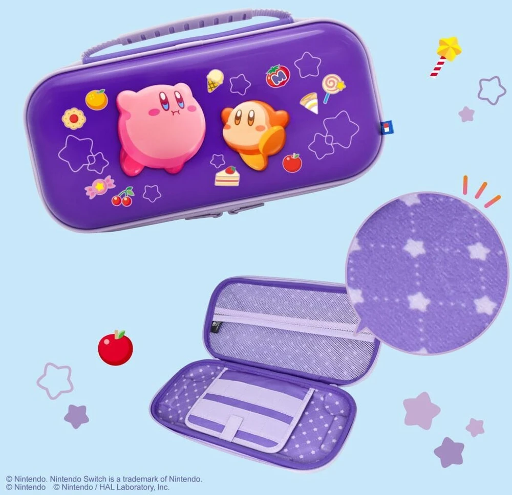 HORI - Vault dėklas Nintendo Switch 2 konsolei (Kirby ir Waddle Dee) - Violetinė