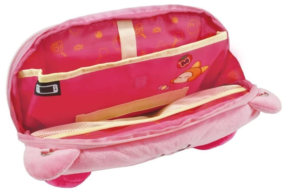 HORI - Pliušinis dėklas Nintendo Switch 2 konsolei (Kirby ir Waddle Dee) - Rožinė