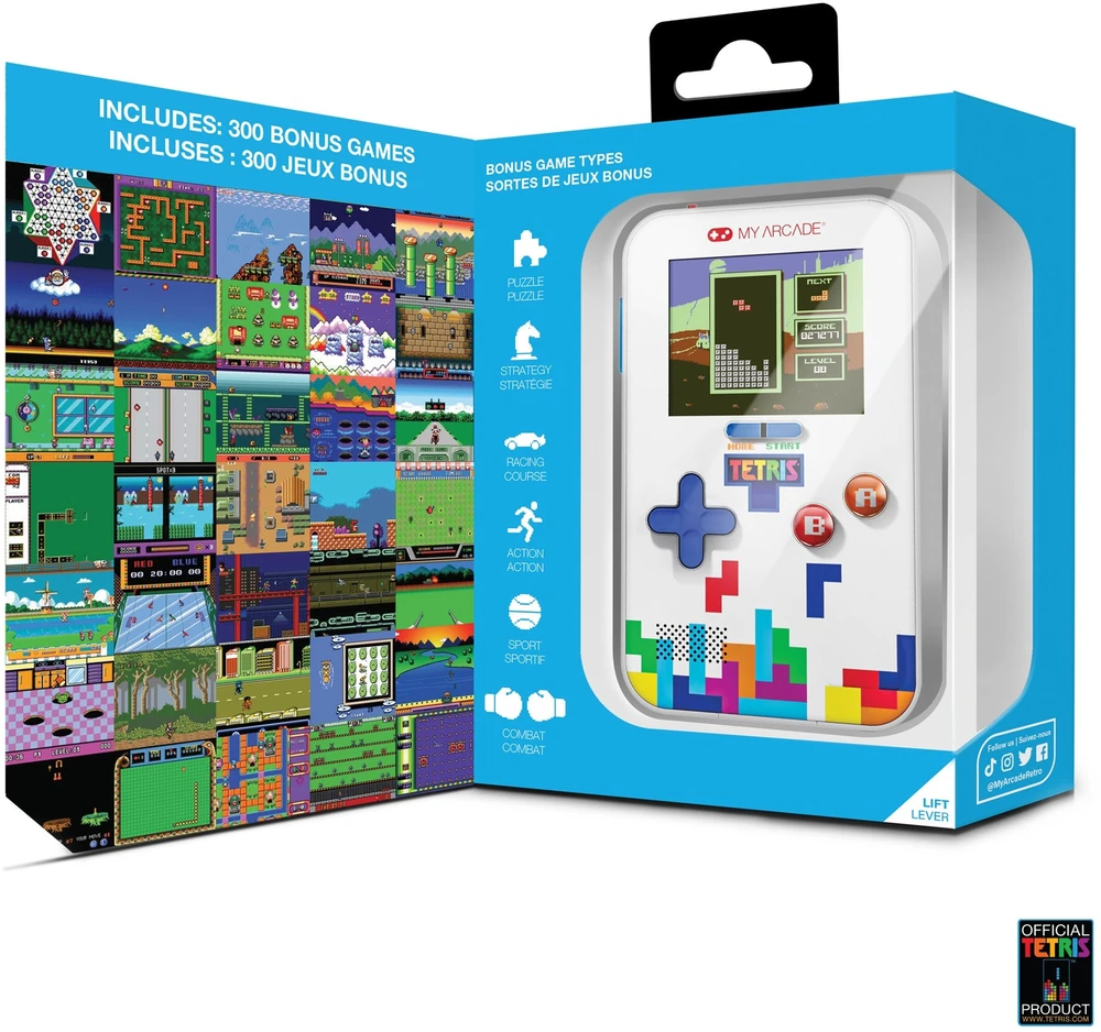 MY ARCADE Go gamer ,,Tetris" nešiojama žaidimų konsolė, 301 žaidimas viename