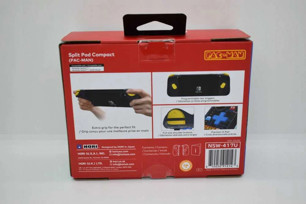 Kompaktiškas „HORI Nintendo Switch Split Pad“ (PAC-MAN)