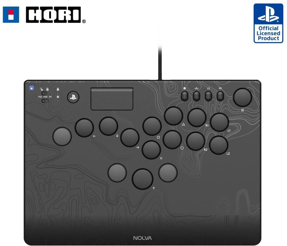 HORI - NOLVA mechaninis visų mygtukų arkadinis valdiklis - PlayStation 5