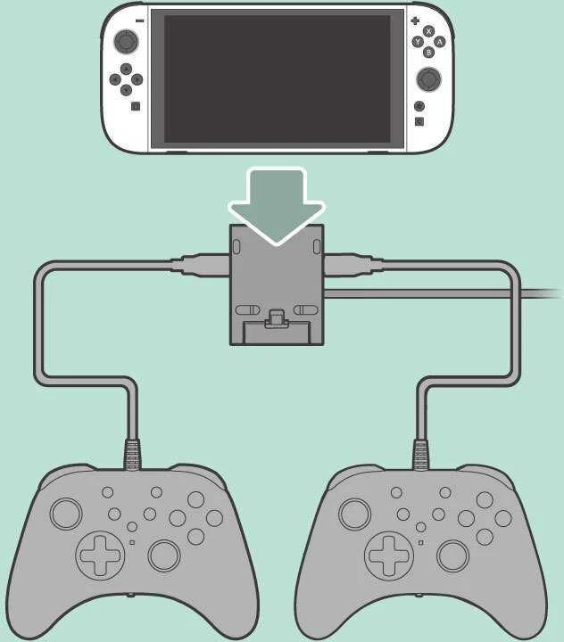 HORI - dvigubas USB „PlayStand“, skirtas „Nintendo Switch 2“ - tamsiai pilkas