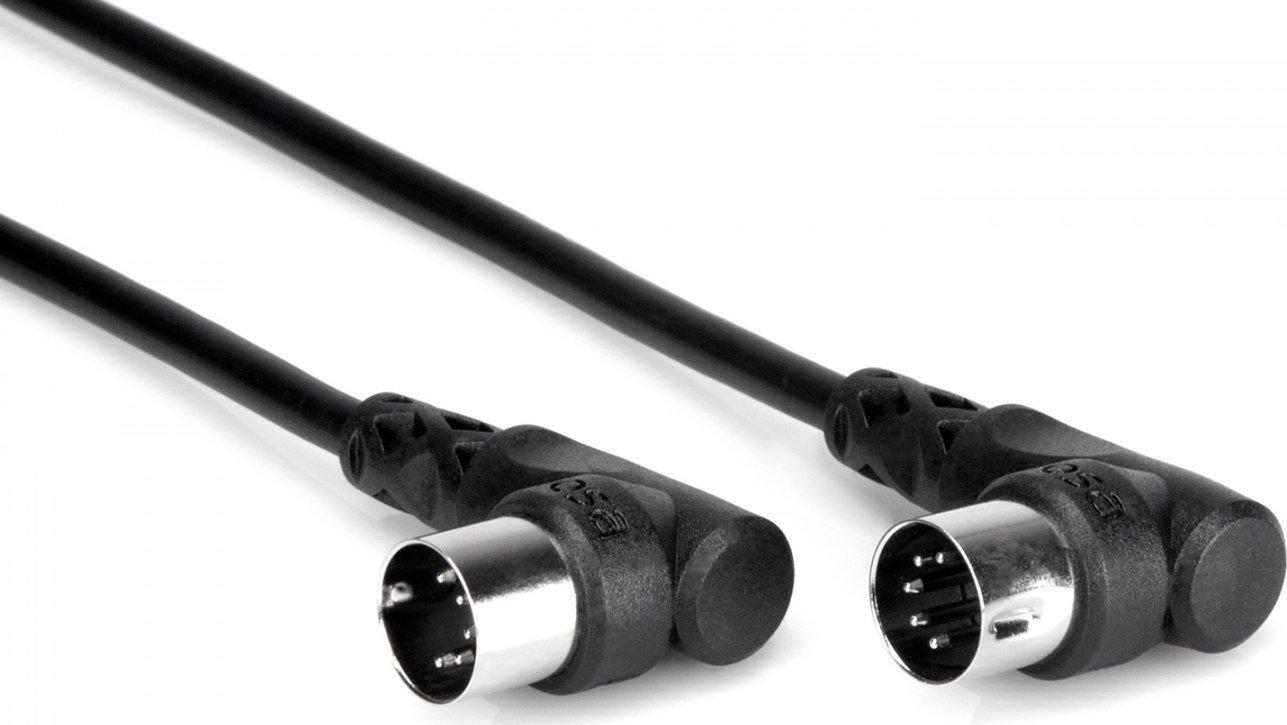Hosa - 1,5 m juodas MIDI laidas