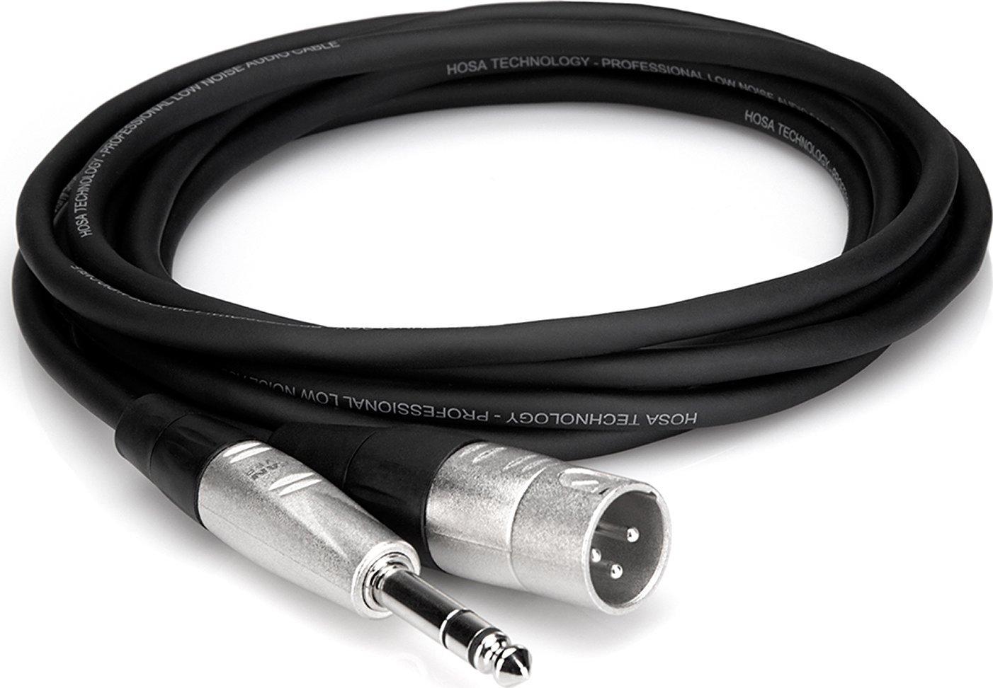 Kabelis Hosa Jack 6.3mm - XLR 3.05m sidabrinė (HSX-010)