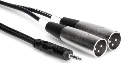 Hosa garso kabelis su 3,5 mm TRS ir dviem XLR jungtimis