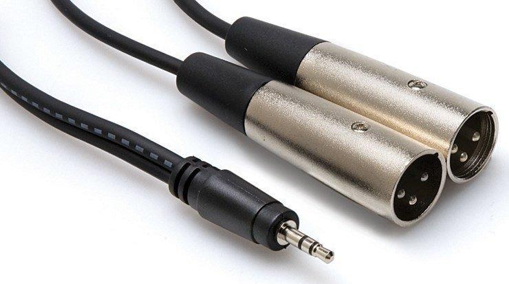 Kabelis Hosa Jack 3.5mm - XLR x2 3m sidabrinė (CYX-403M)