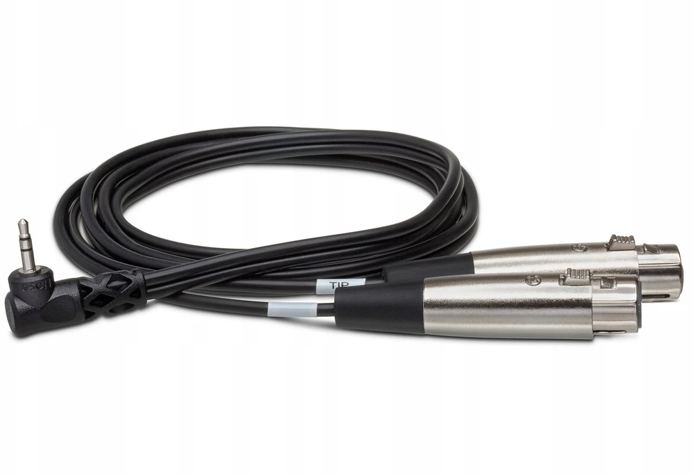 Hosa - Kabelis TRS R 3.5mm - 2 x XLRf 0.6m
