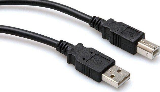USB Hosa USB-A – USB-B laidas 3 m juodas (USB-210AB)