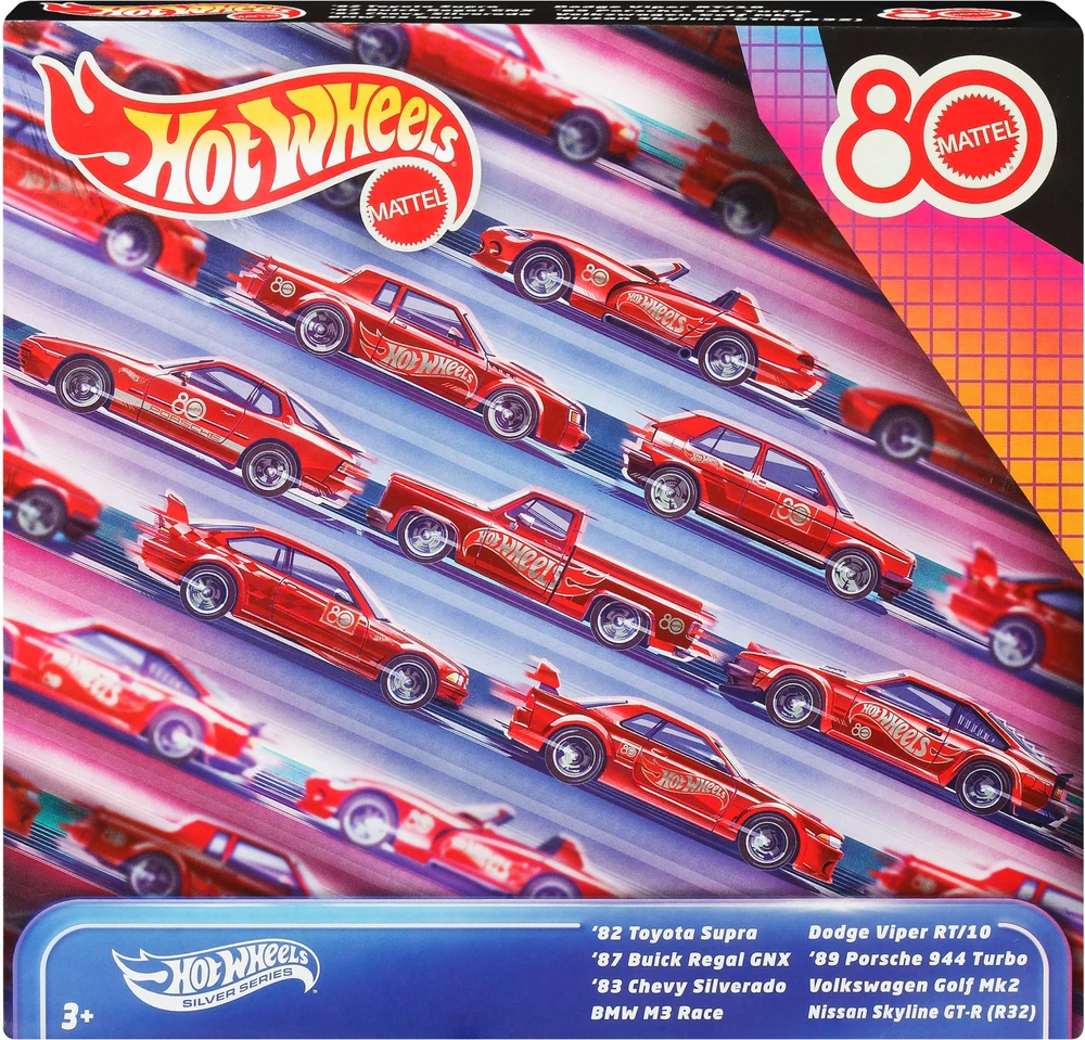 HOT WHEELS aštuonių automodeliukų rinkinys Mattel 80 (JGK09)