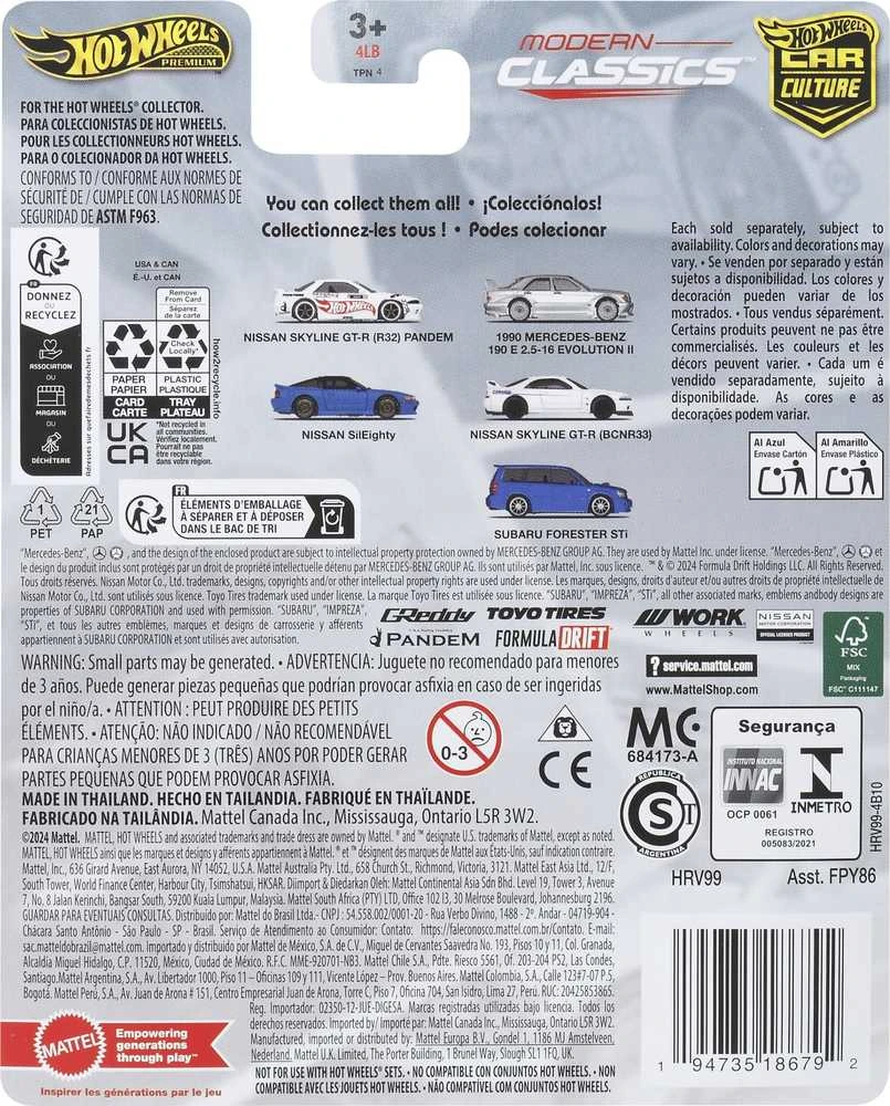 Mattel Hot Wheels Premium Nissan Skyline GT-R diecast automobilis ZA6031