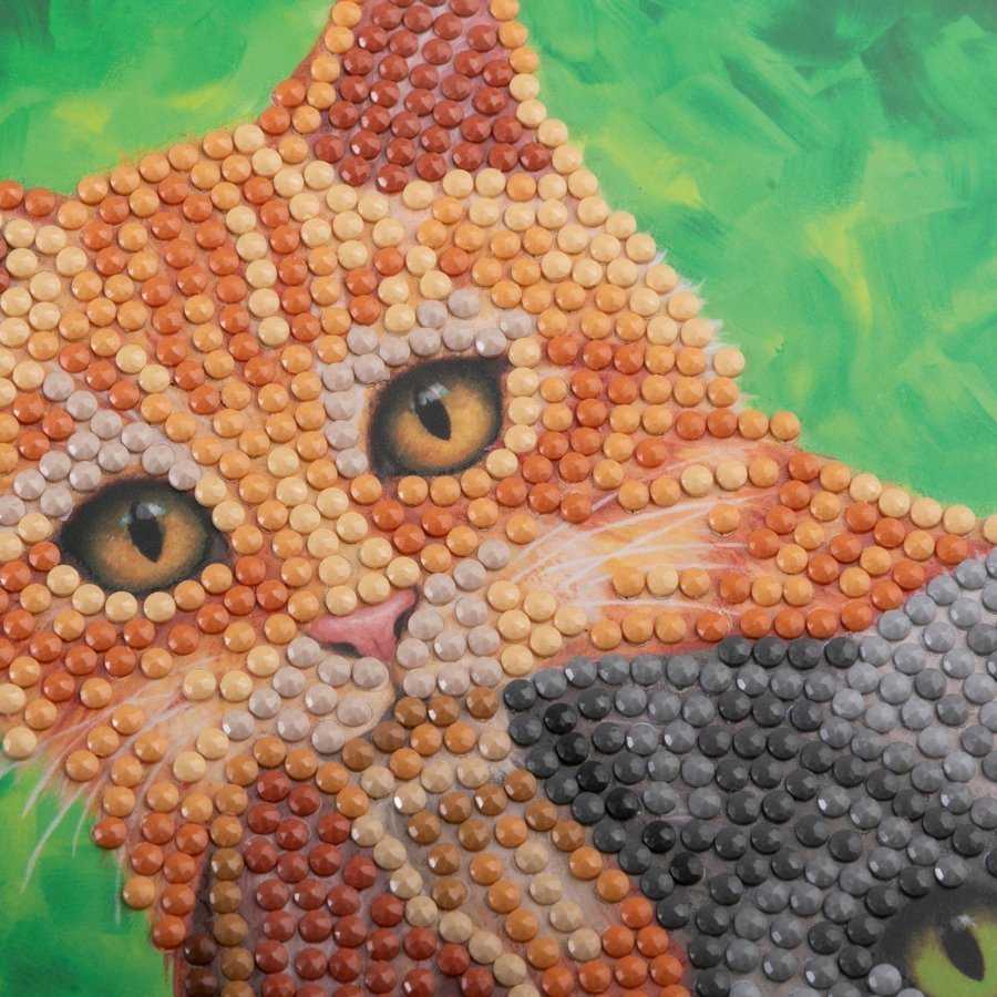 Craft Buddy „Hot Wheels“ katės, 18x18 cm krištolinis meno kartonas