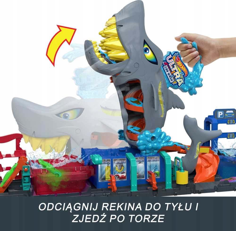 Hot Wheels Mattel HW rinkinys „Ryklio automobilių plovykla“