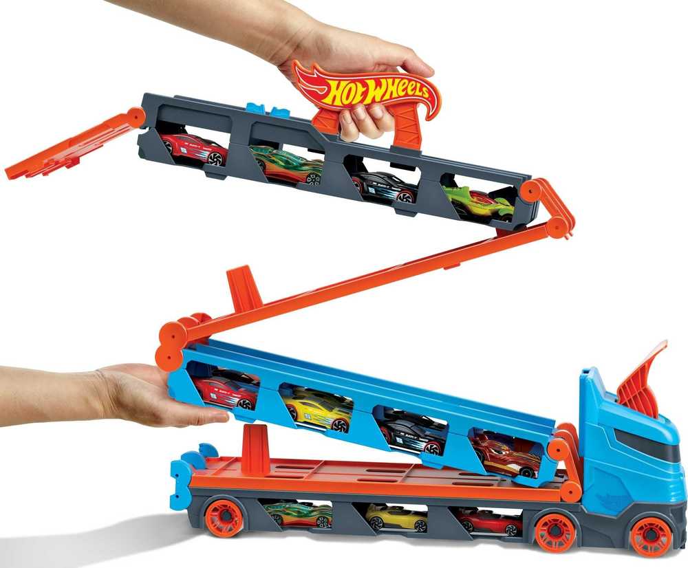Hot Wheels City lenktyninis transporteris 2in1 (GVG37)