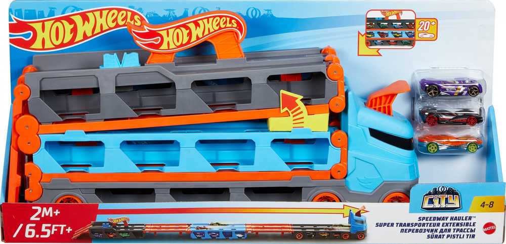 Hot Wheels City lenktyninis transporteris 2in1 (GVG37)