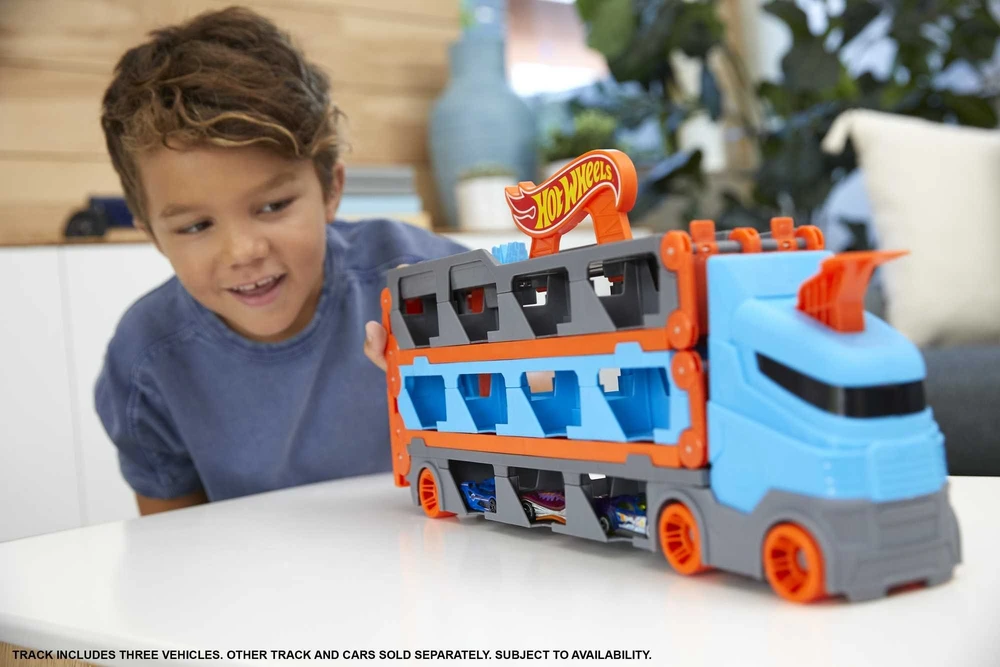 Hot Wheels City lenktyninis transporteris 2in1 (GVG37)