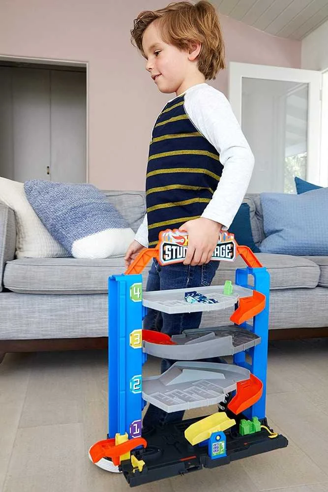 Mattel Hot Wheels garažas su triukais