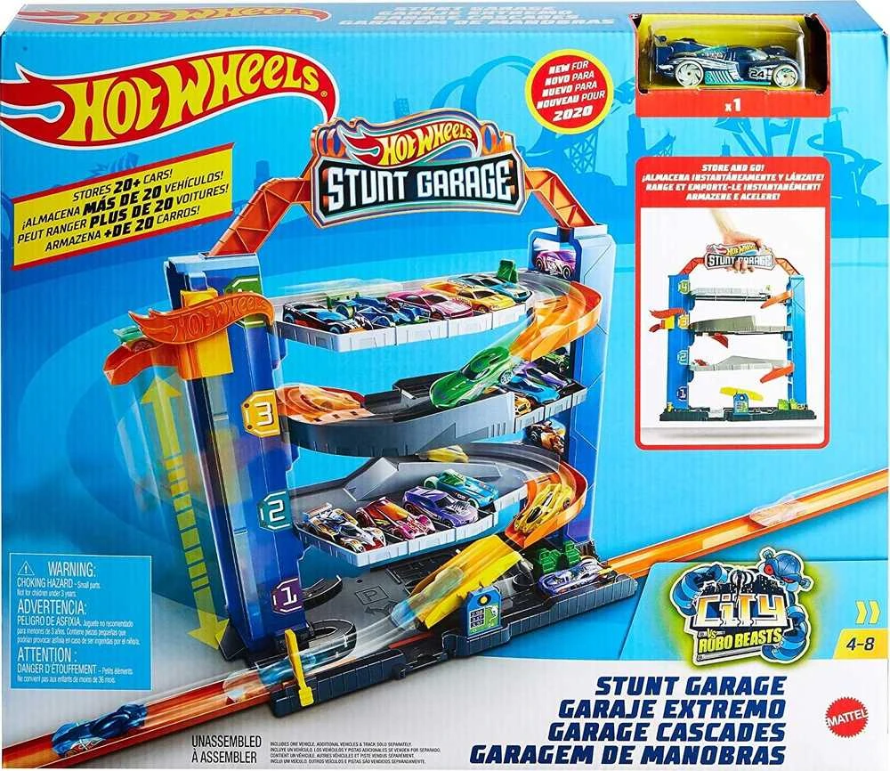 Mattel Hot Wheels garažas su triukais