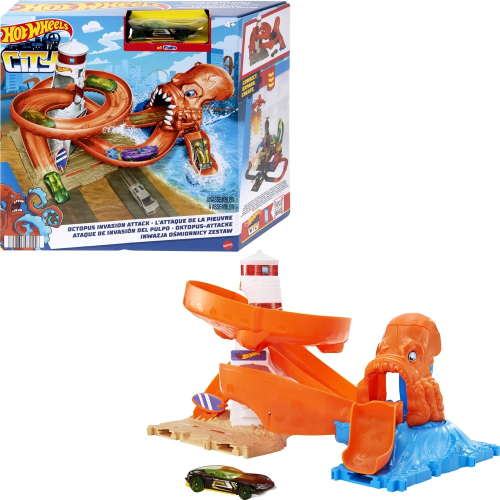Mattel HOT WHEELS CITY trasų priedai (HDR29)