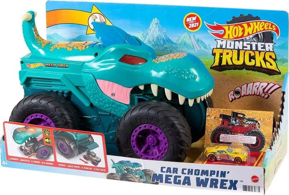 „Hot Wheels“ monstrų sunkvežimių automobilis „Chompin Mega-Wrex GYL13“